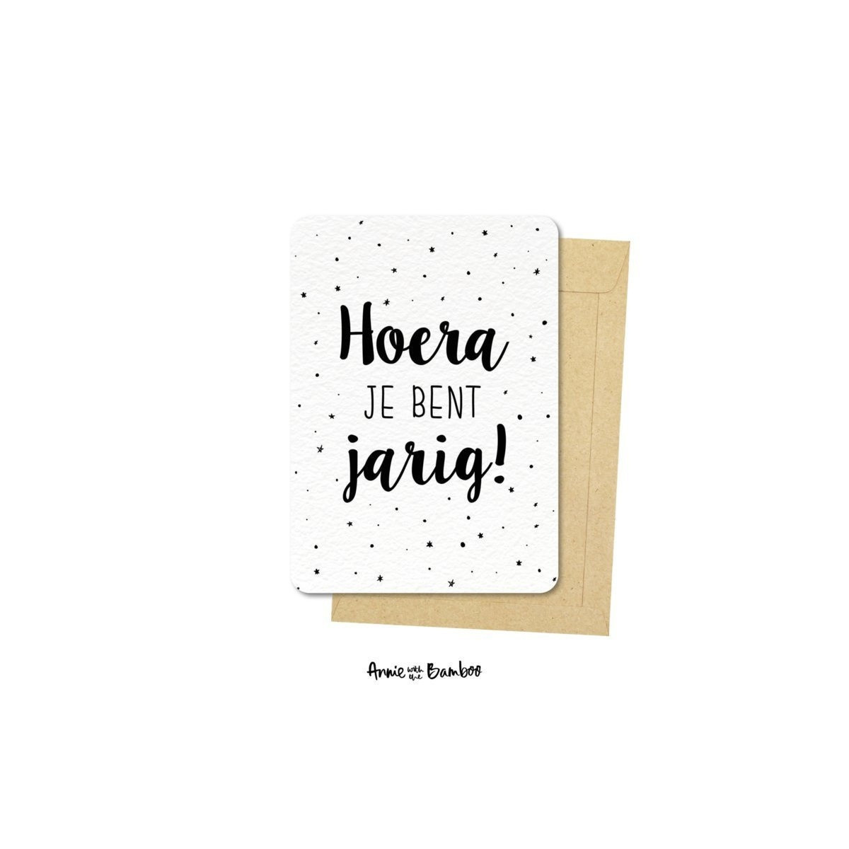 kaart hoera je bent jarig