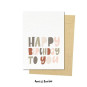 kaart happy birthday to you