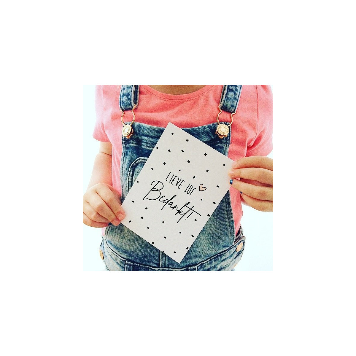 kaart lieve juf bedankt