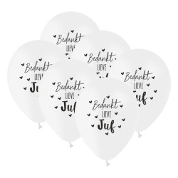 ballon bedankt lieve juf