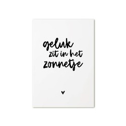 kaart geluk zonnetje
