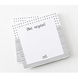 notitieblokje niet vergeten