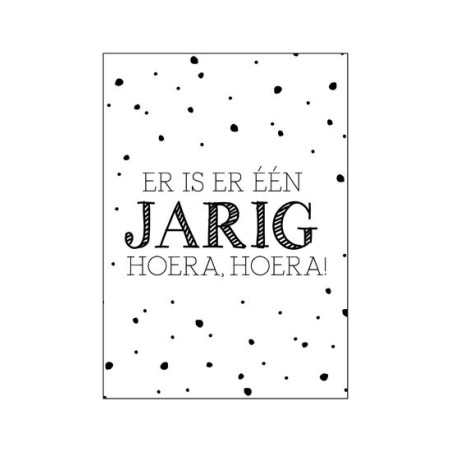 kaart is er een jarig