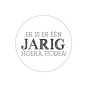 sticker een jarig
