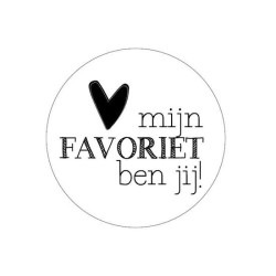 sticker jij bent favoriet