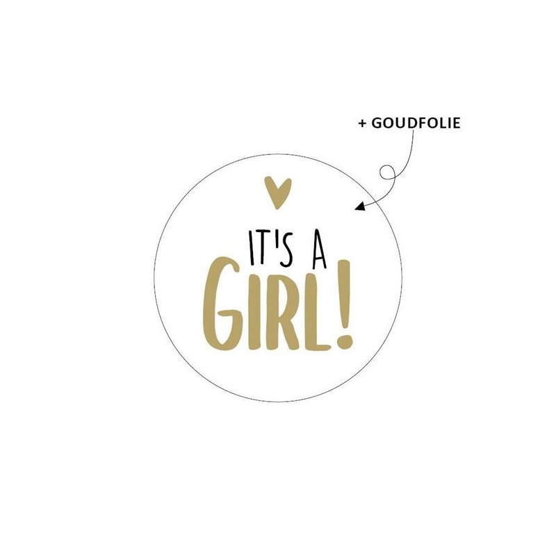sticker it's a girl