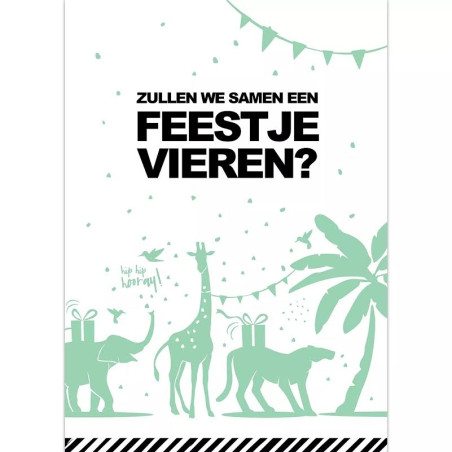 uitnodiging tropical mint