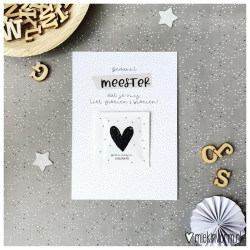 zakje bloemzaadjes meester