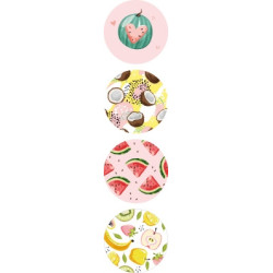 stickerset tropical fruit