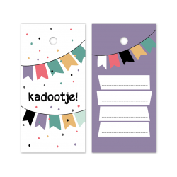 kadolabel kadootje slinger kleur