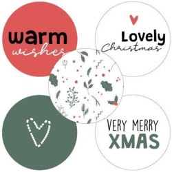 stickermix kerst warm wishes
