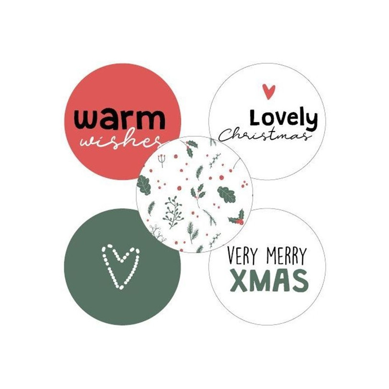 stickermix kerst warm wishes