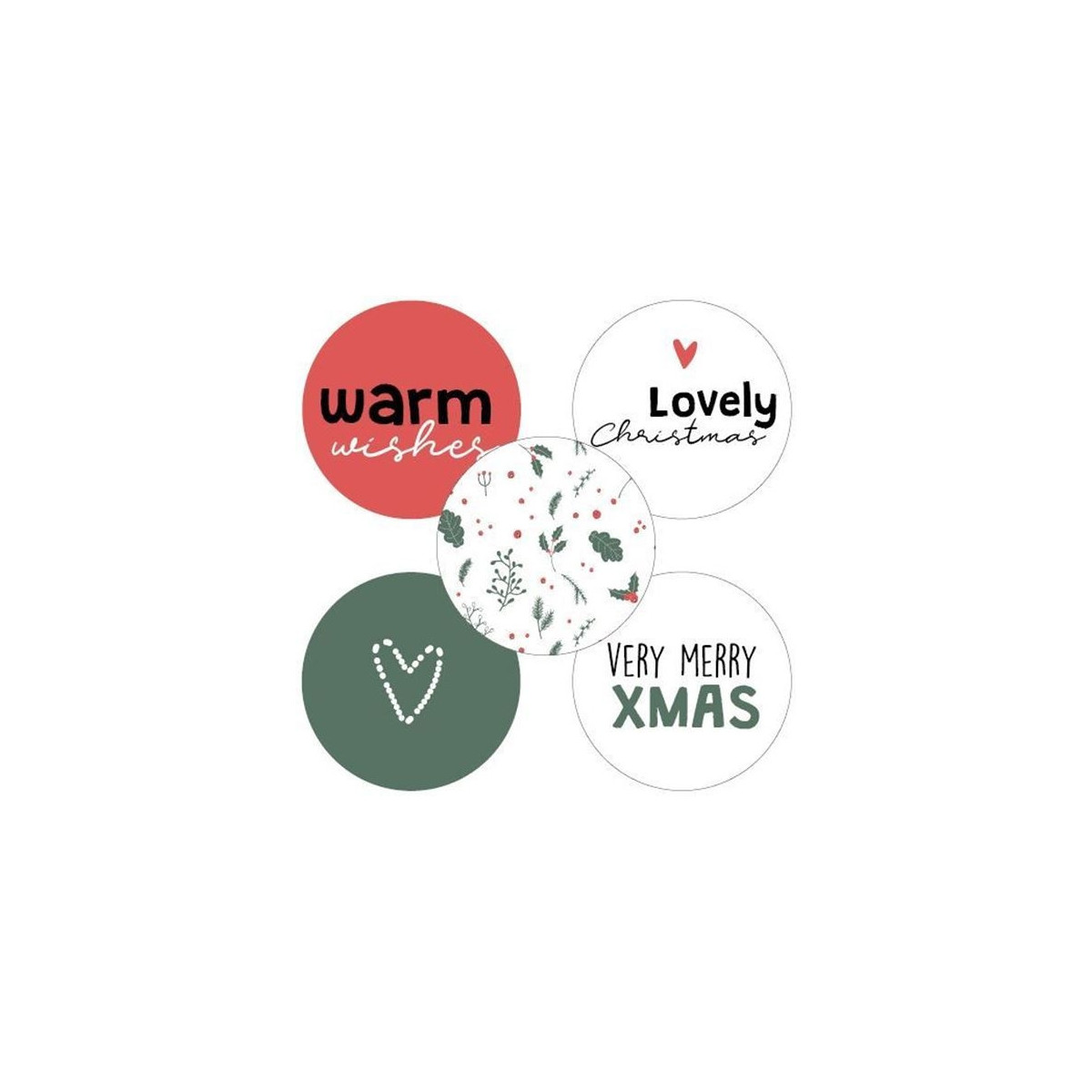 stickermix kerst warm wishes