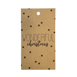 kadolabel wonderful christmas kraft