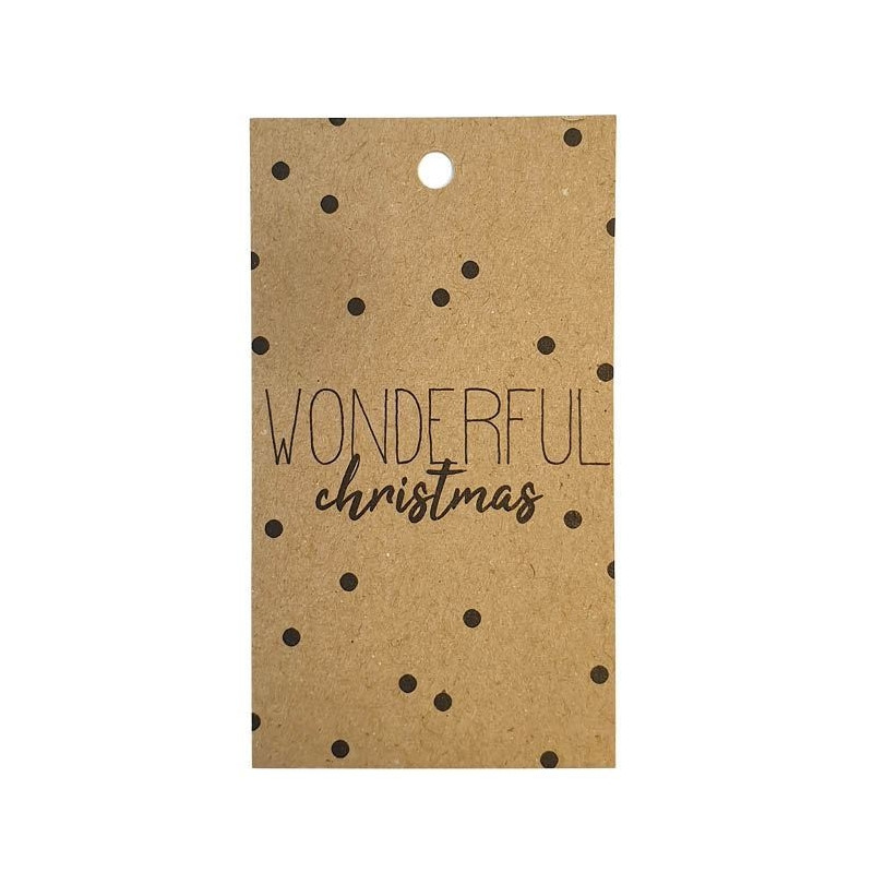 kadolabel wonderful christmas kraft