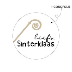 sticker liefs sinterklaas staf