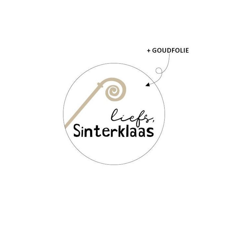 sticker liefs sinterklaas staf