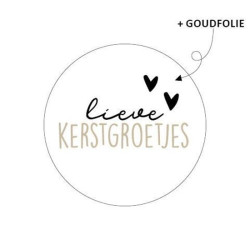 kerst sticker kerstgroetjes