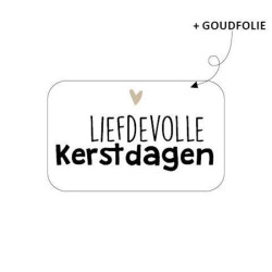 kerst sticker liefdevolle kerstdagen