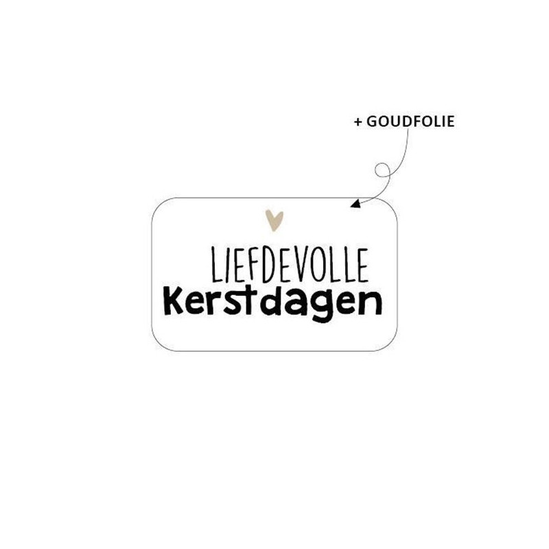 kerst sticker liefdevolle kerstdagen