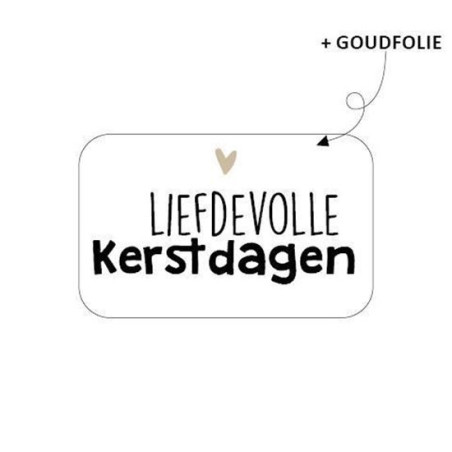 kerst sticker liefdevolle kerstdagen