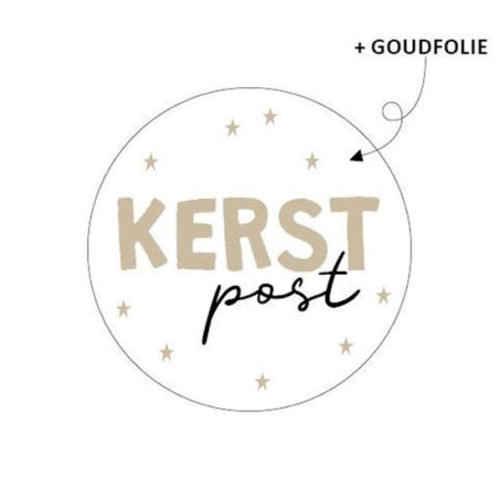 sticker kerstpost