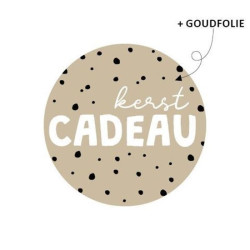 kerst sticker kerstcadeau