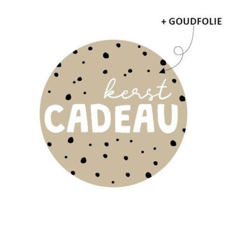 kerst sticker kerstcadeau