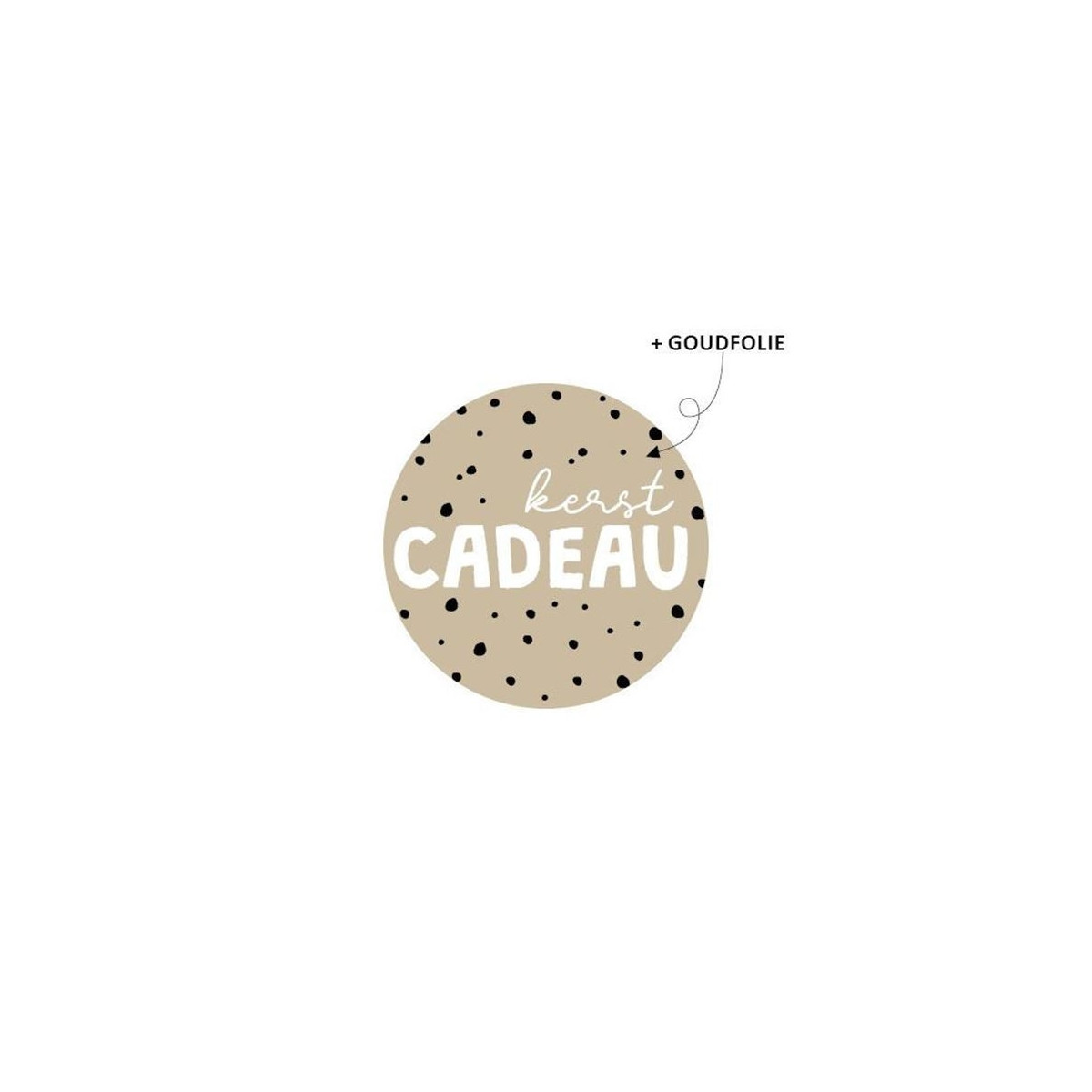 kerst sticker kerstcadeau