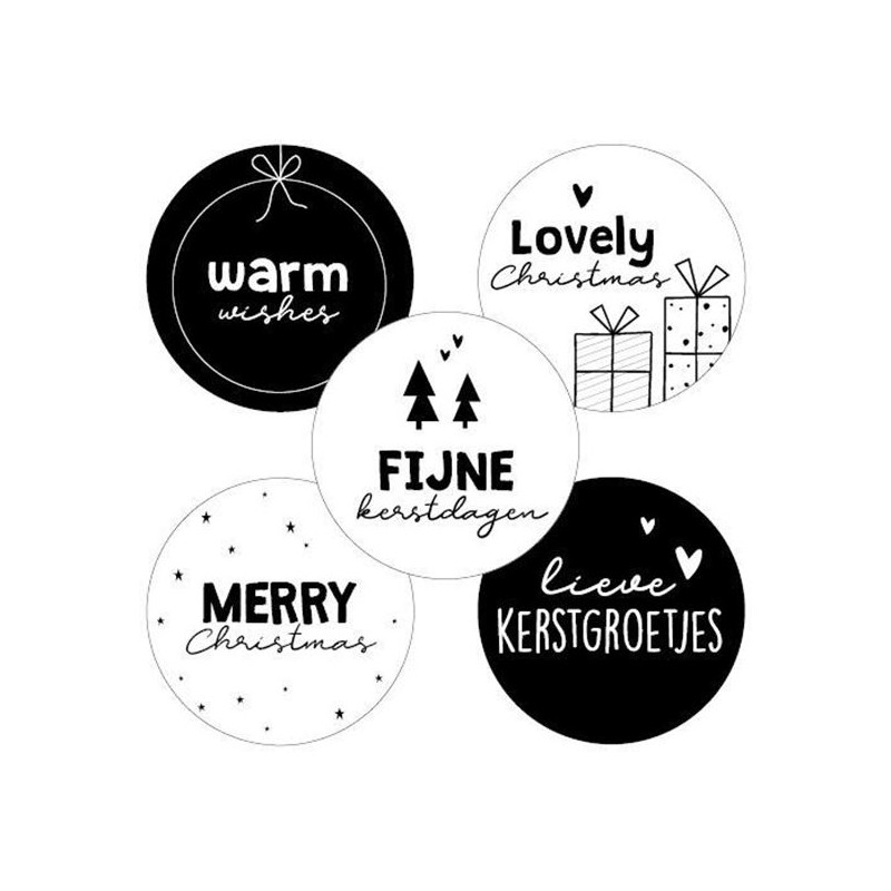 kerst stickermix