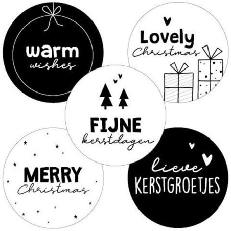 kerst stickermix