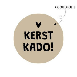 kerststicker kerstkado