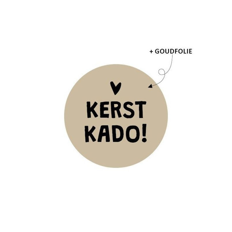 kerststicker kerstkado