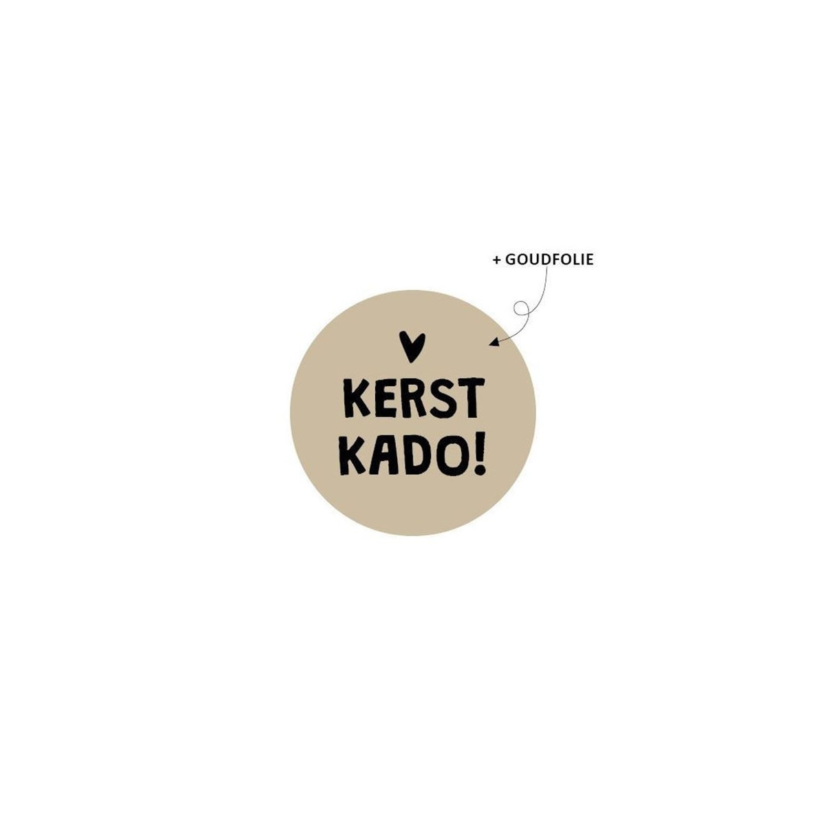 kerststicker kerstkado