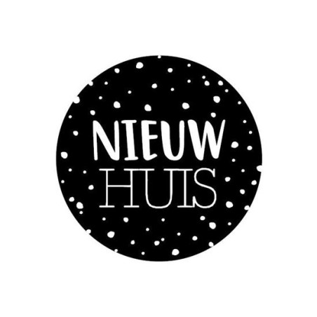 sticker nieuw huis