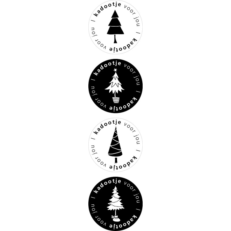 stickermix kerstboom