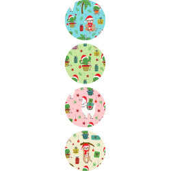 kerst sticker mix kerstdieren