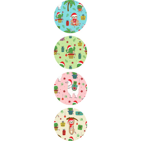 kerst sticker mix kerstdieren