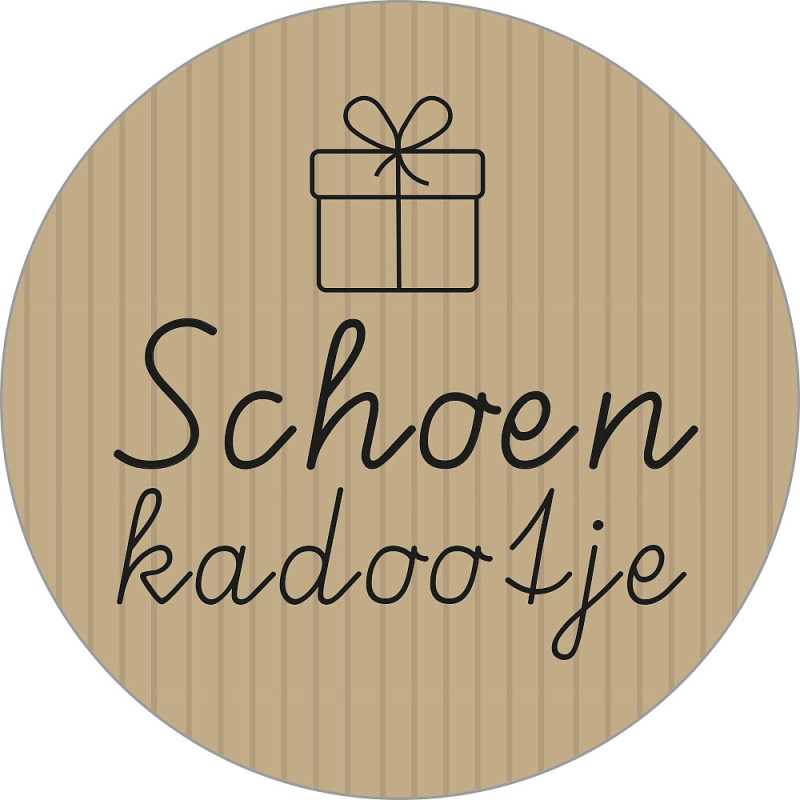 sticker schoenkadootje