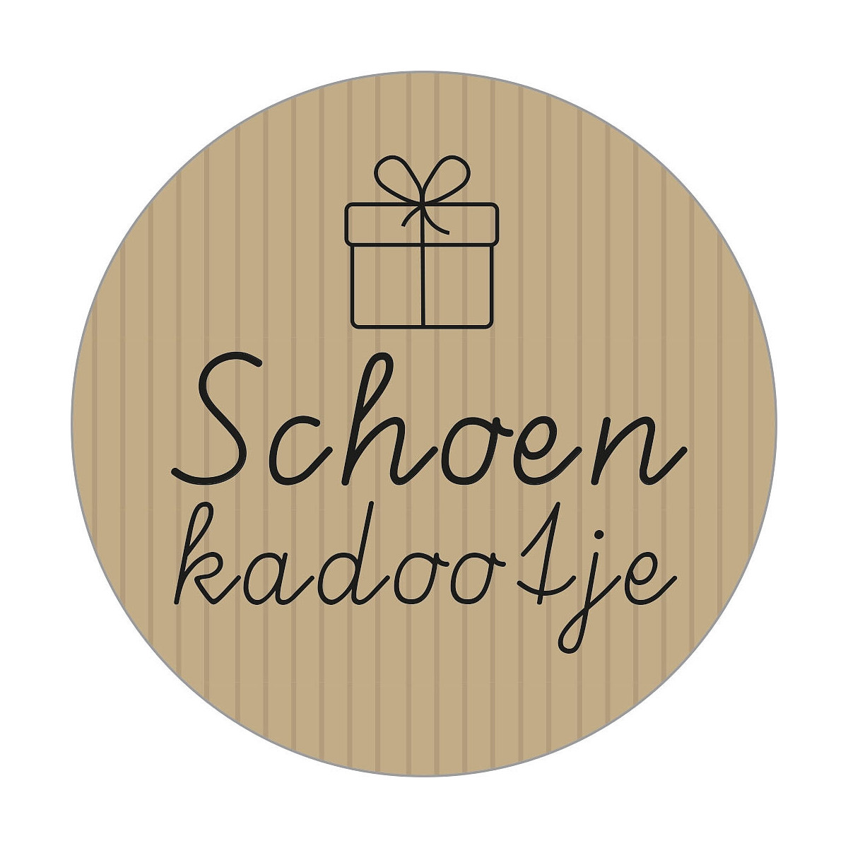 sticker schoenkadootje