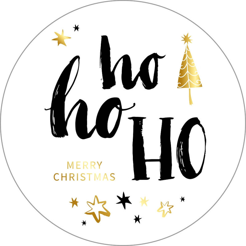 sticker kerst hohoho