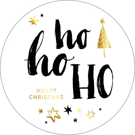 sticker kerst hohoho