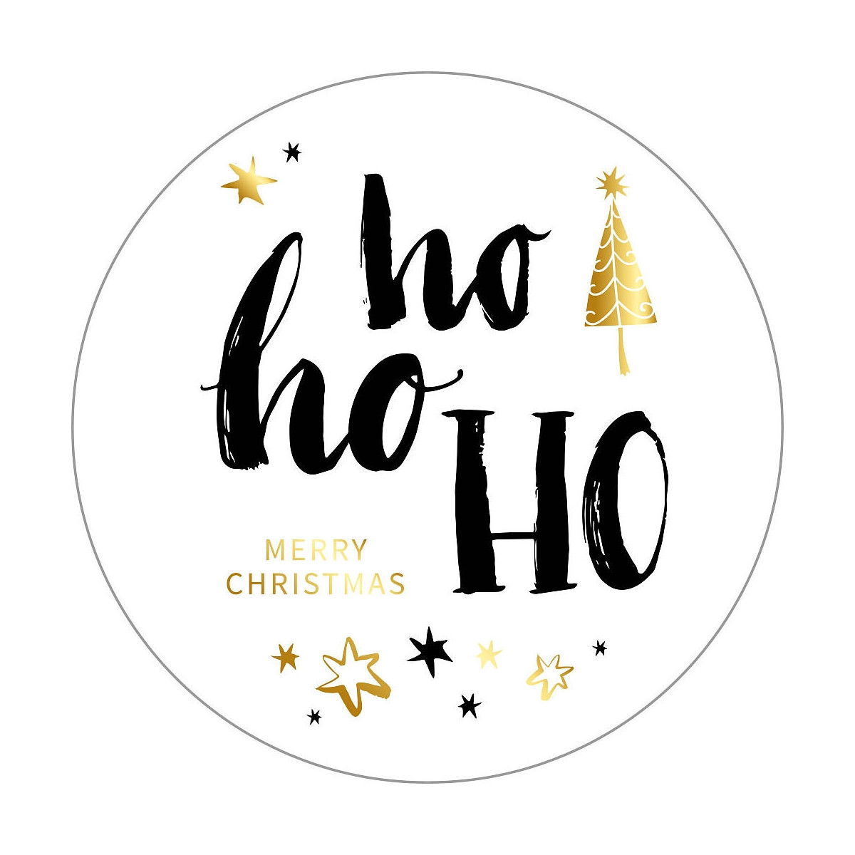 sticker kerst hohoho