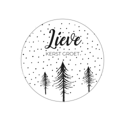 sticker lieve kerstgroet