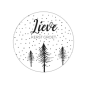 sticker lieve kerstgroet