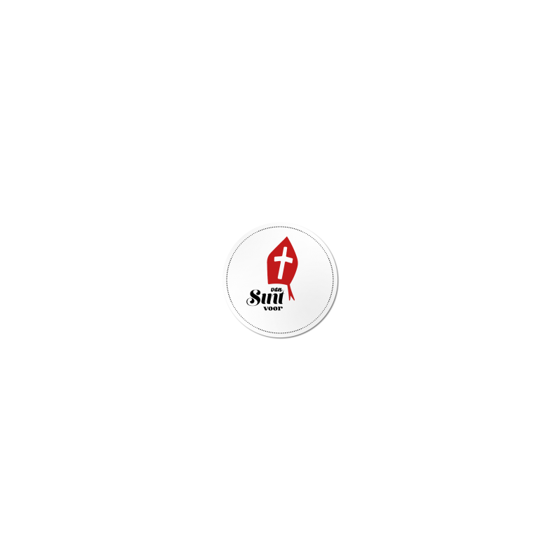 sticker mijter van sint