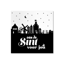 sint sticker skyline