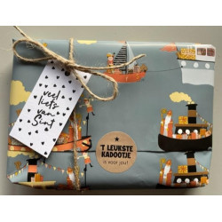 sinterklaas kadopapier pakjesboot