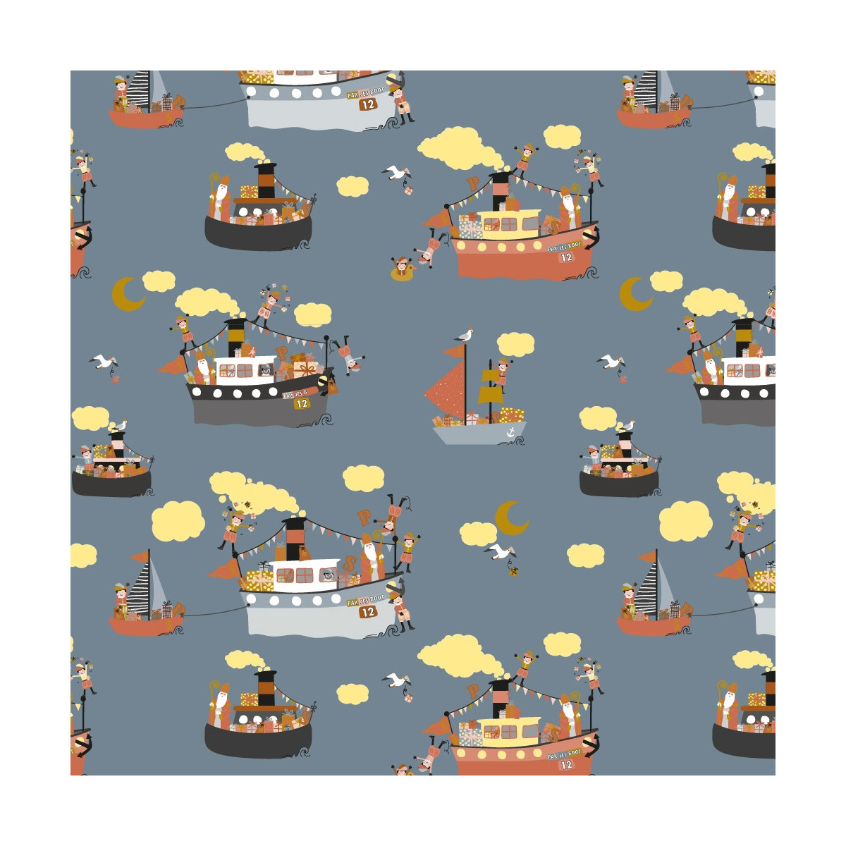 sinterklaas kadopapier pakjesboot