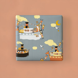 sinterklaas kadopapier pakjesboot